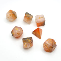 Jovian Cloud - 7 Piece DnD Dice Set | Acrylic RPG Gaming Dice (ONLINE ORDER ONLY)
