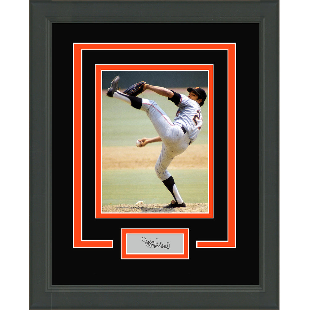 Framed Juan Marchial Facsimile Laser Engraved Signature Auto San Francisco Giants 11x14 Baseball Photo (ONLINE ORDER ONLY)