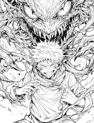 Jujutsu Kaisen Coloring Book Vol 12 | 50 Sorcerer Pages | Anime Chronicles (ONLINE ORDER ONLY)