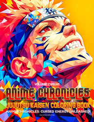 Jujutsu Kaisen Coloring Book Vol 12 | 50 Sorcerer Pages | Anime Chronicles (ONLINE ORDER ONLY)