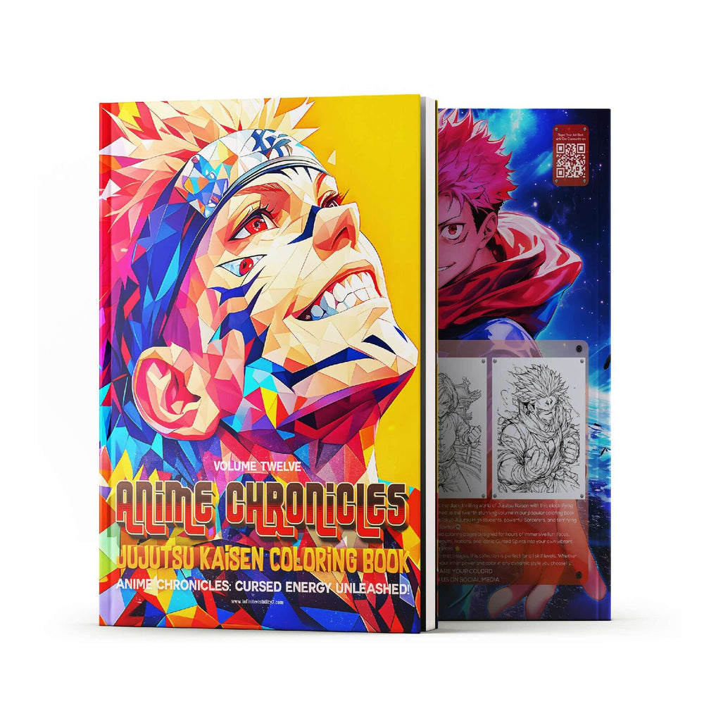 Jujutsu Kaisen Coloring Book Vol 12 | 50 Sorcerer Pages | Anime Chronicles (ONLINE ORDER ONLY)