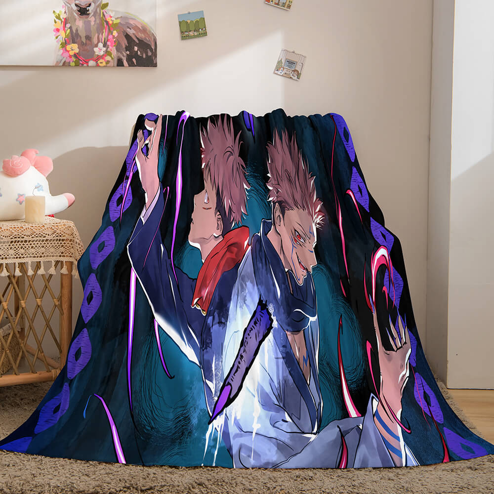Jujutsu Kaisen Flannel Caroset Throw Cosplay Blanket (Online Order Only)