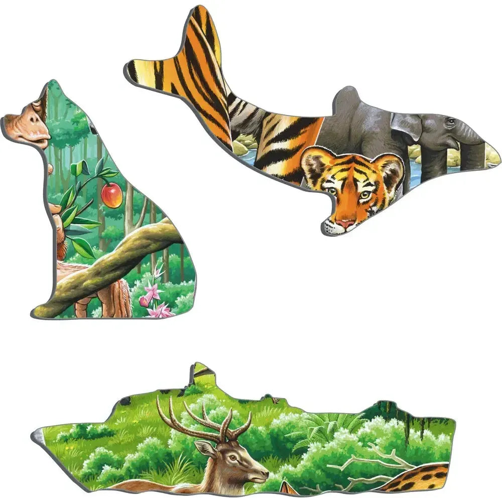 Jungle Animals 20 Piece Tray Jigsaw Puzzle Larsen (ONLINE ORDER ONLY)