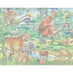 Jungle Animals 20 Piece Tray Jigsaw Puzzle Larsen (ONLINE ORDER ONLY)
