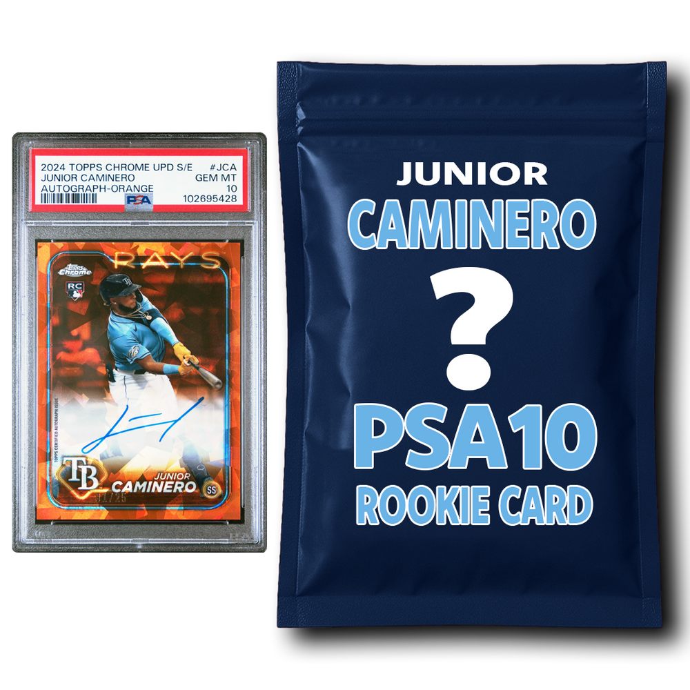 Junior Caminero PSA 10 Graded Rookie Baseball Card Mystery Pack