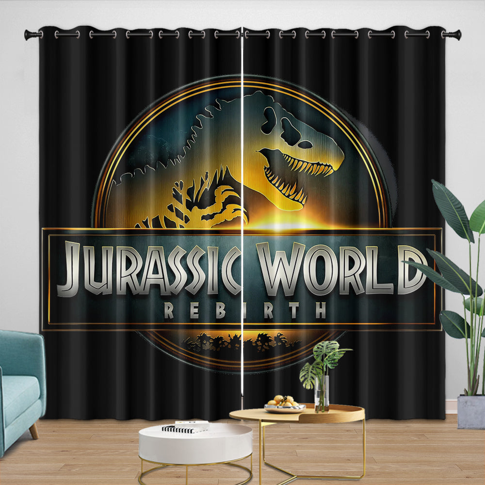 Jurassic World Rebirth Curtains Blackout Window Drapes Room Decoration (Online Order Only)