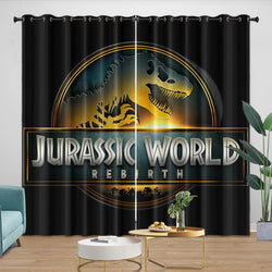 Jurassic World Rebirth Curtains Blackout Window Drapes Room Decoration (Online Order Only)