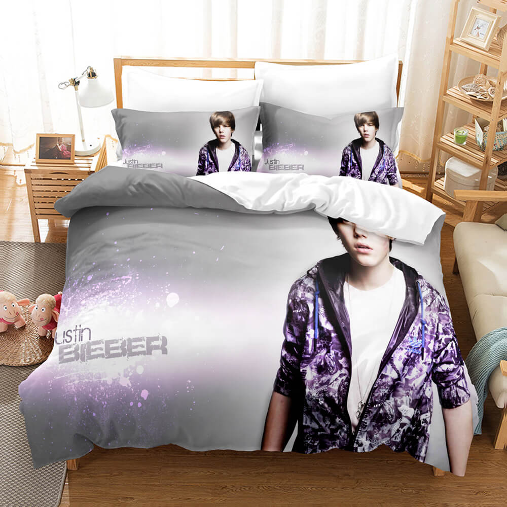 Justin Bieber Cosplay Bedding Set Quilt Cover Room Decoration (Online Order Only)