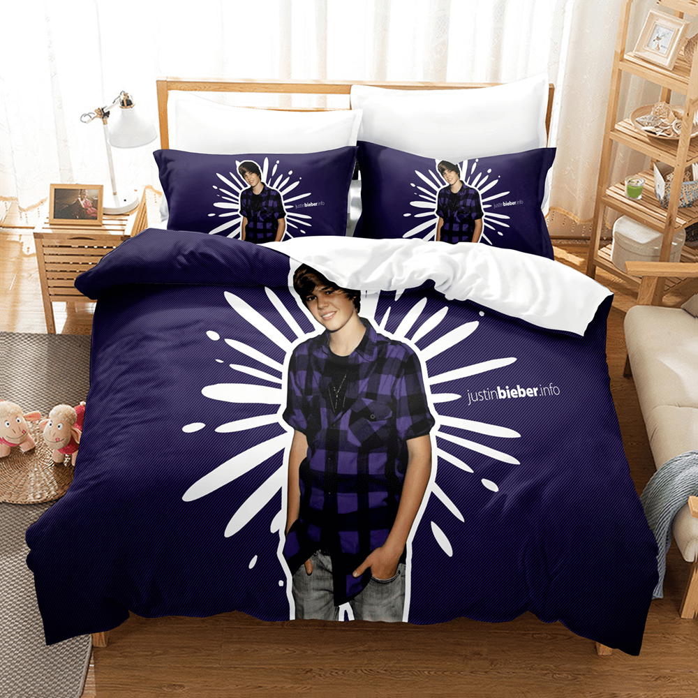 Justin Bieber Cosplay Bedding Set Quilt Cover Room Decoration (Online Order Only)