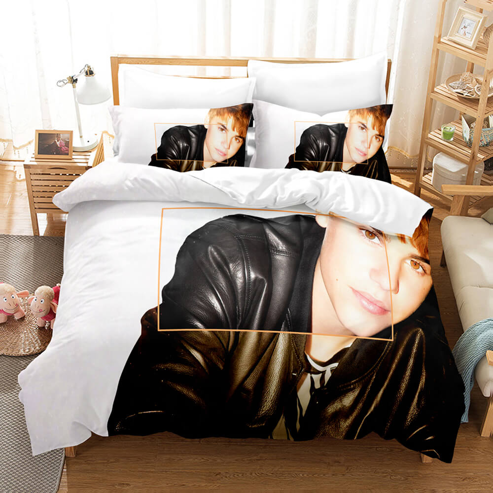 Justin Bieber Cosplay Bedding Set Quilt Cover Room Decoration (Online Order Only)