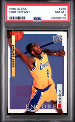 Graded 1996 Fleer Ultra Kobe Bryant #266 Rookie RC Basketball Card PSA 8 NM-MT