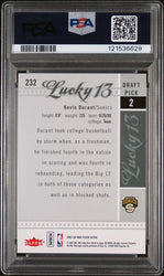 Graded 2007-08 Fleer Ultra Kevin Durant #232 Lucky 13 Rookie RC Basketball Card PSA 9 Mint