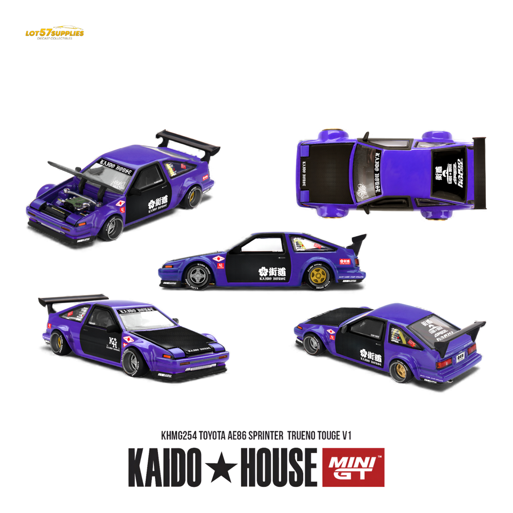 (Pre-Order) Kaido House Toyota AE86 Sprinter Trueno - TOUGE V1 1:64 (ONLINE ORDER ONLY)