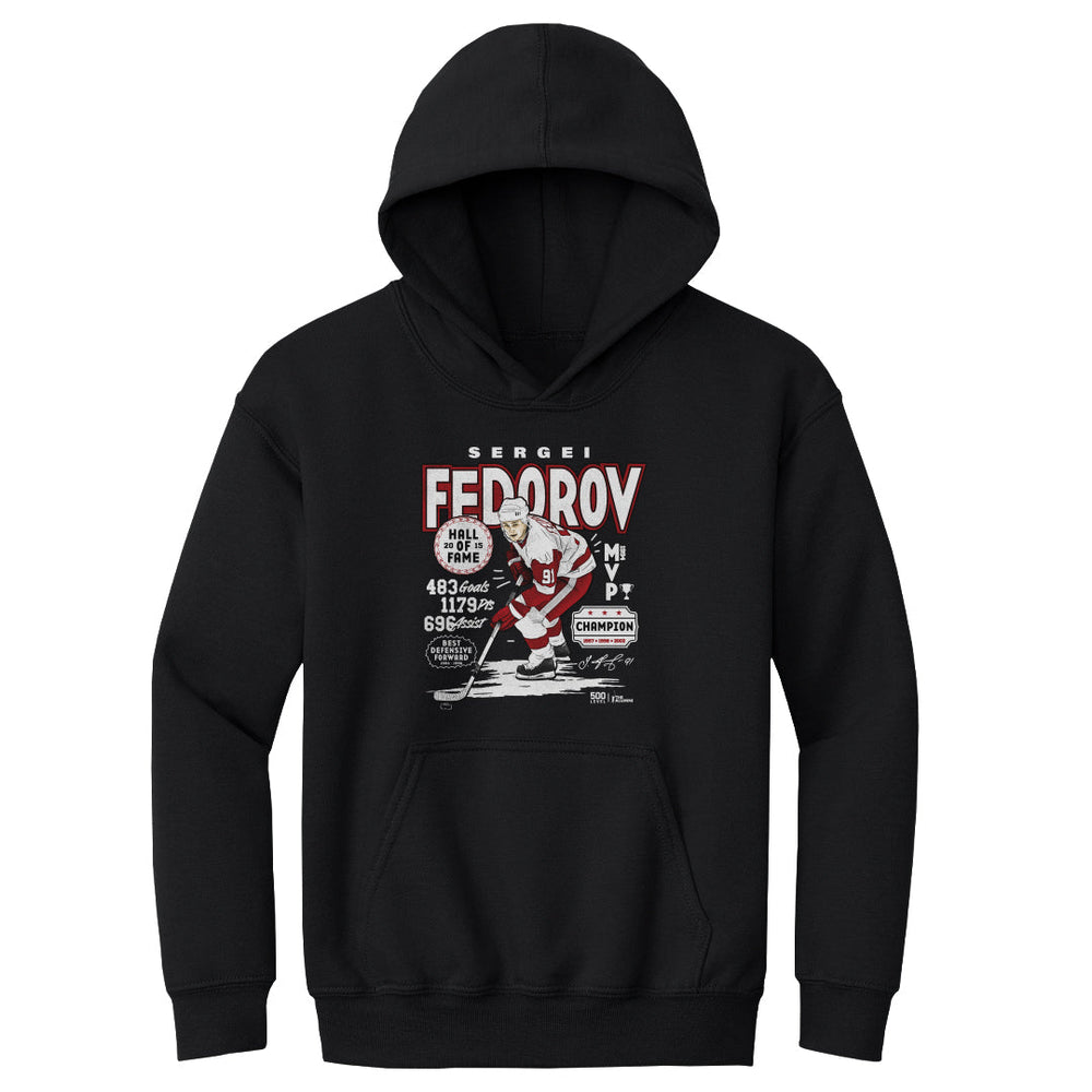 Sergei Fedorov Detroit Vintage Stats WHT (ONLINE ORDER ONLY)