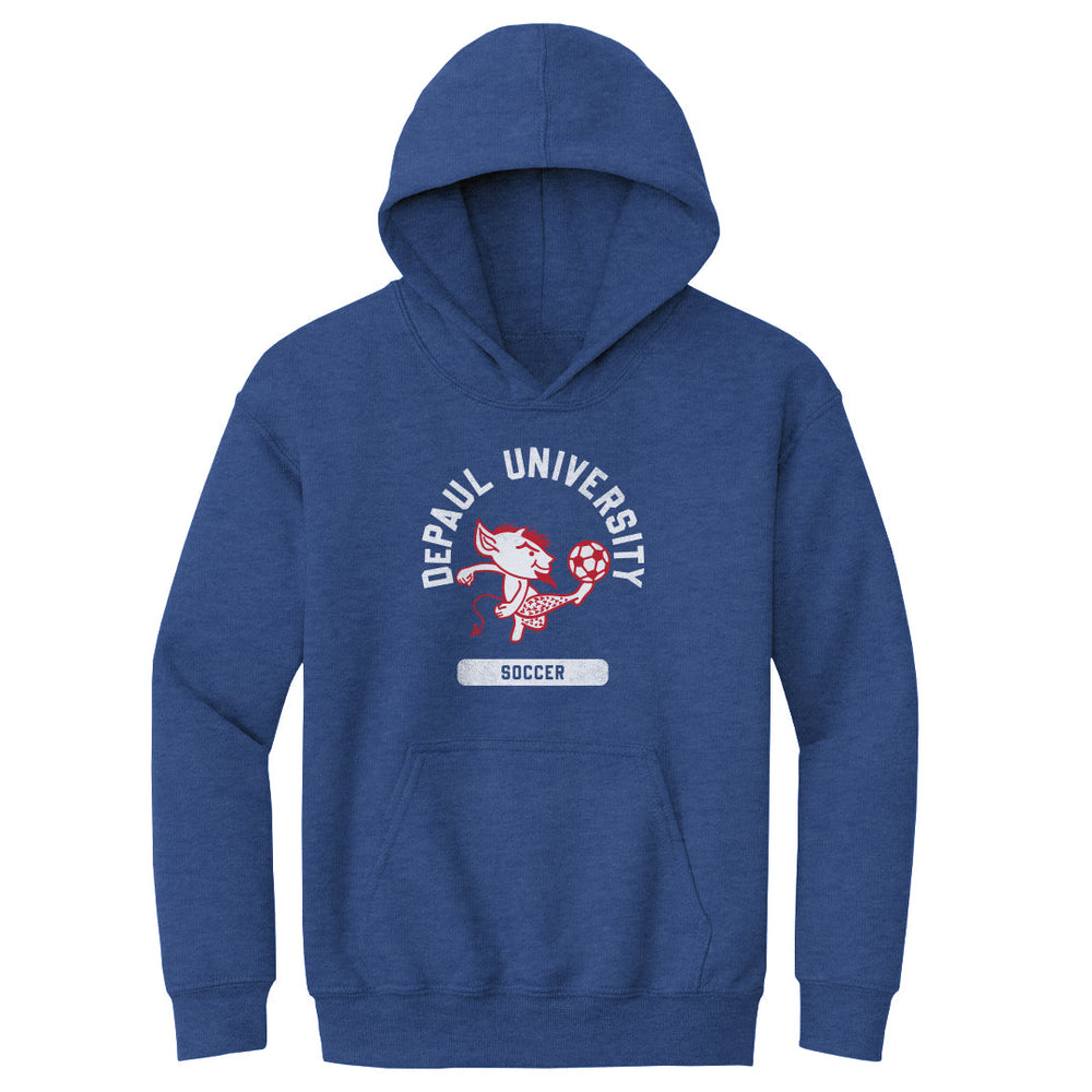 DePaul Blue Demons Mascot Soccer WHT (ONLINE ORDER ONLY)