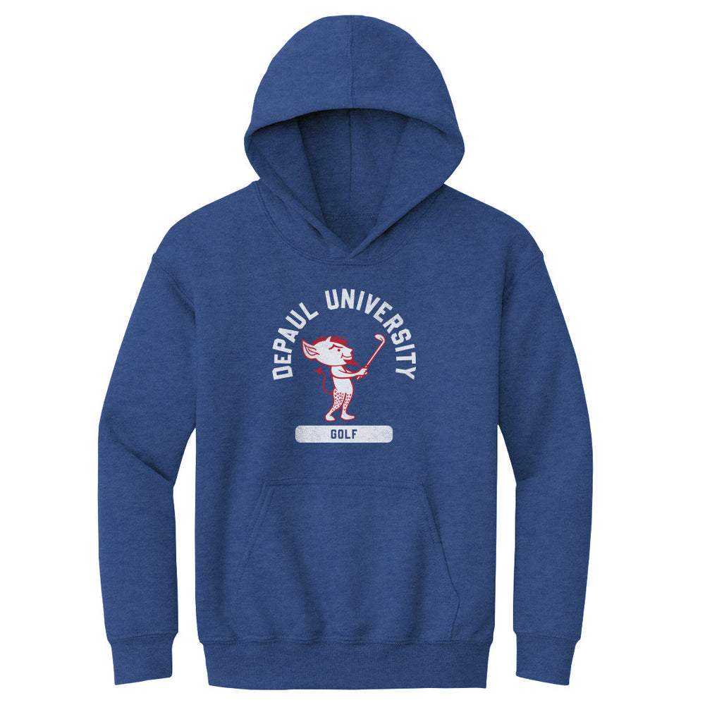 DePaul Blue Demons Mascot Golf WHT (ONLINE ORDER ONLY)