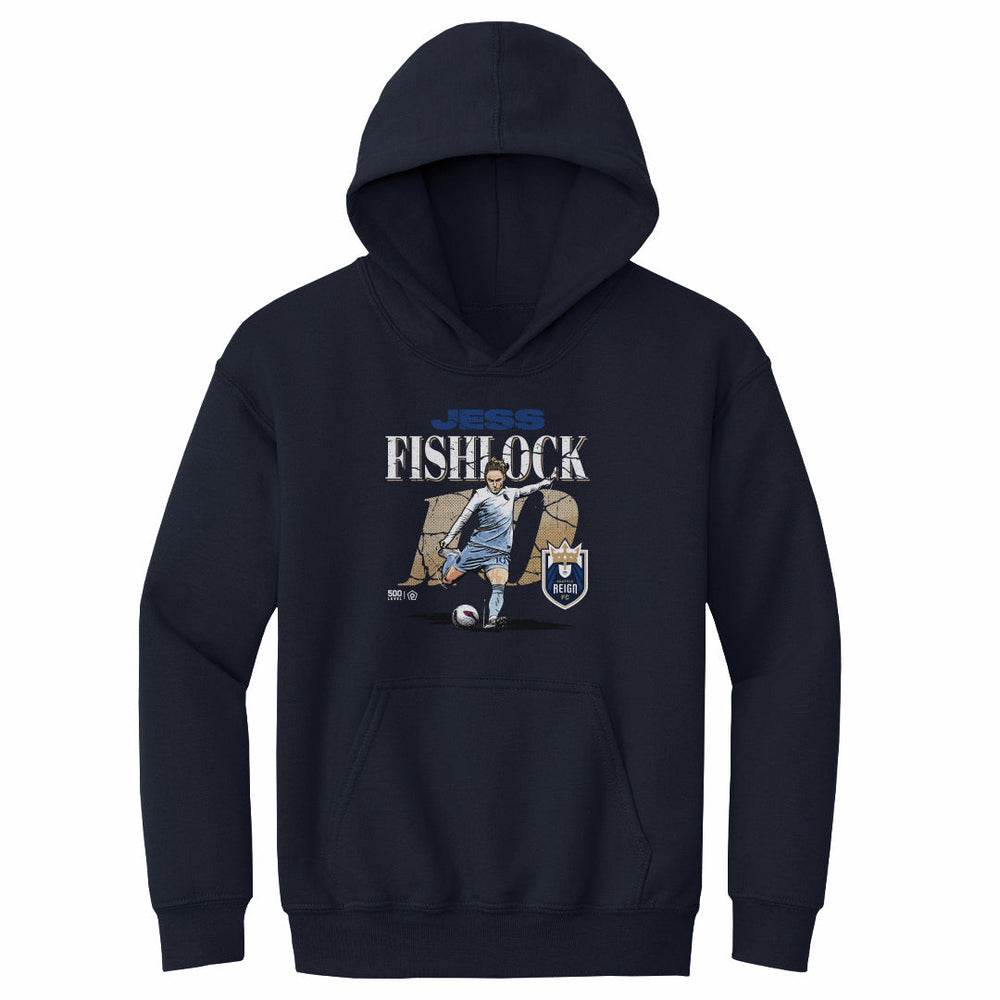 Jess Fishlock Seattle Reign FC Cracked Number WHT (ONLINE ONLY)