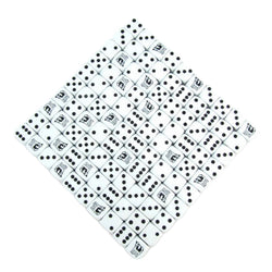 KOP04563 Cow Dice White Opaque Black Pips D6 18mm Bulk Set of 100 (ONLINE ORDER ONLY)
