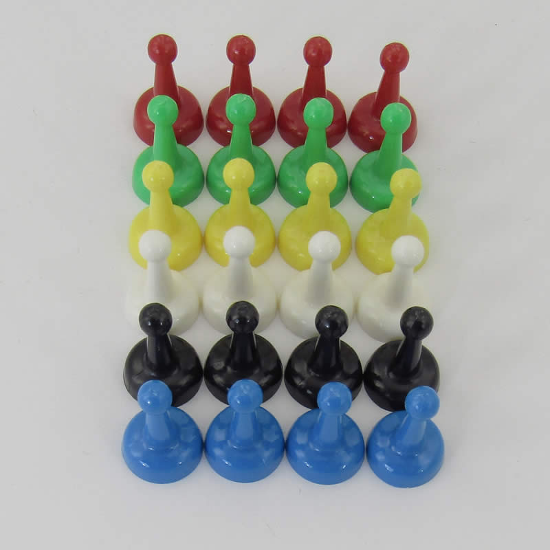 KOP12101 Gaming Pawns 1in Tall (Assorted Colors) Koplow Games (ONLINE ORDER ONLY)