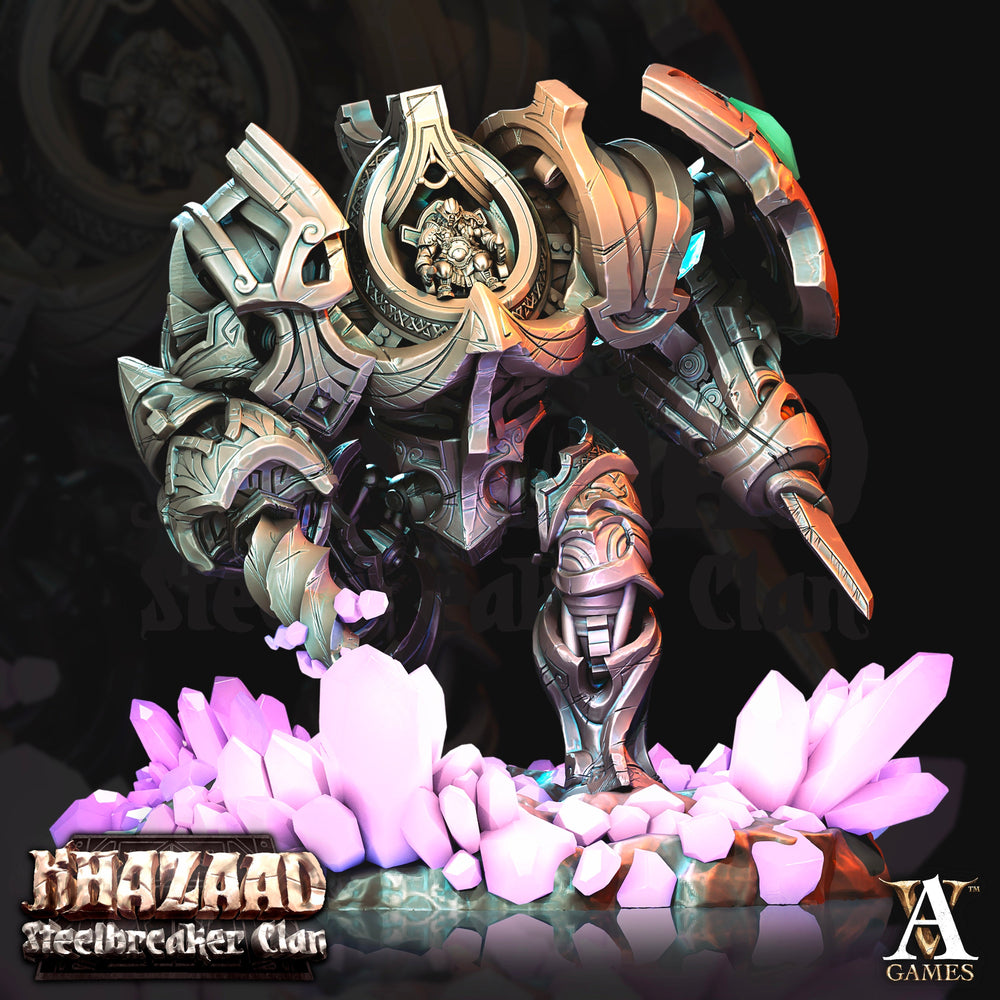 3D Printed Archvillain Games Khazaad Steelbreaker Clan - Monometronaut 28mm 32mm D&D (Online Only)