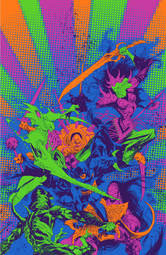 Knight Terrors #3 (Of 4) D Ivan Reis Darkest Hour Neon Ink Card Stock Variant (08/08/2023) Dc (ONLINE ORDER ONLY)