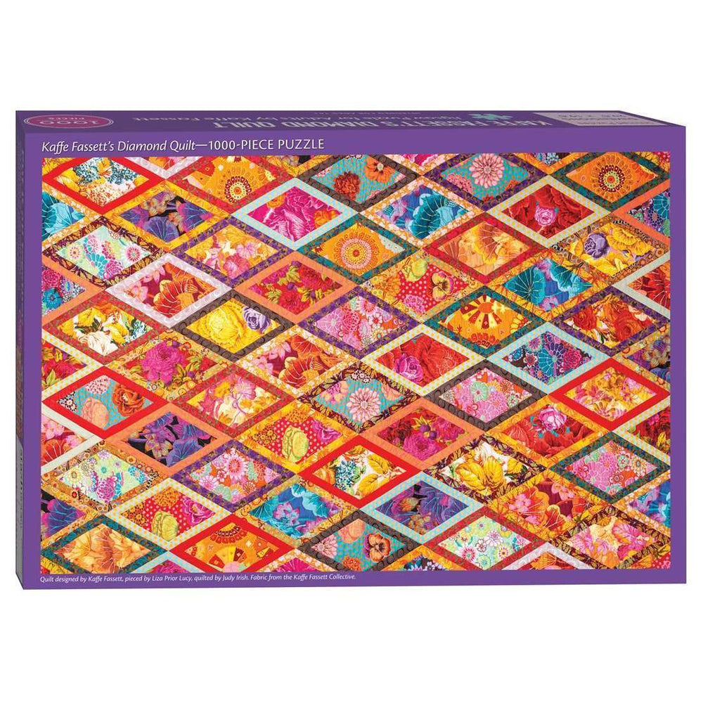Kaffe Fassett's Diamond Quilt 1000 Piece Jigsaw Puzzle C&T (ONLINE ORDER ONLY)