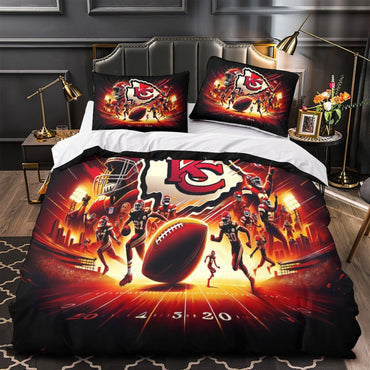 Kansas City Chiefs Bedding Set Duvet Cover Without Filler (Online Order Only)