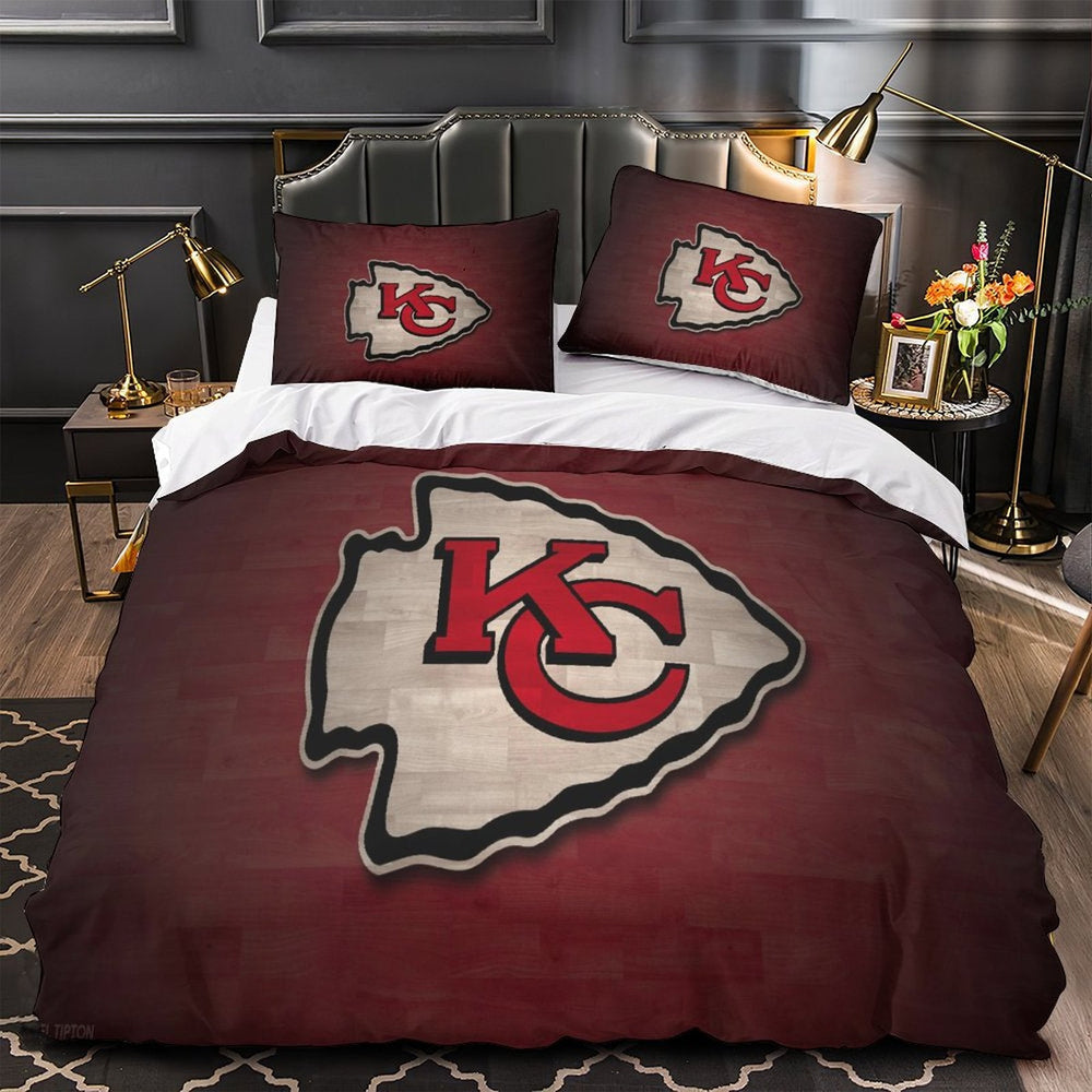 Kansas City Chiefs Bedding Set Duvet Cover Without Filler (Online Order Only)