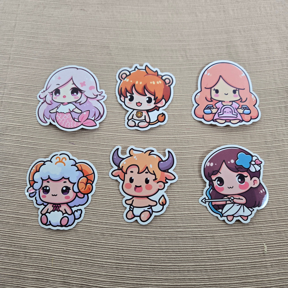 Cute Baby Kawaii Zodiac Stickers (ONLINE ORDER ONLY)