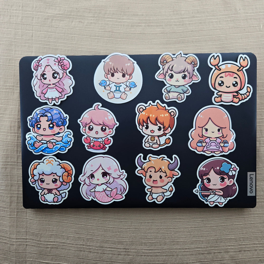 Cute Baby Kawaii Zodiac Stickers (ONLINE ORDER ONLY)