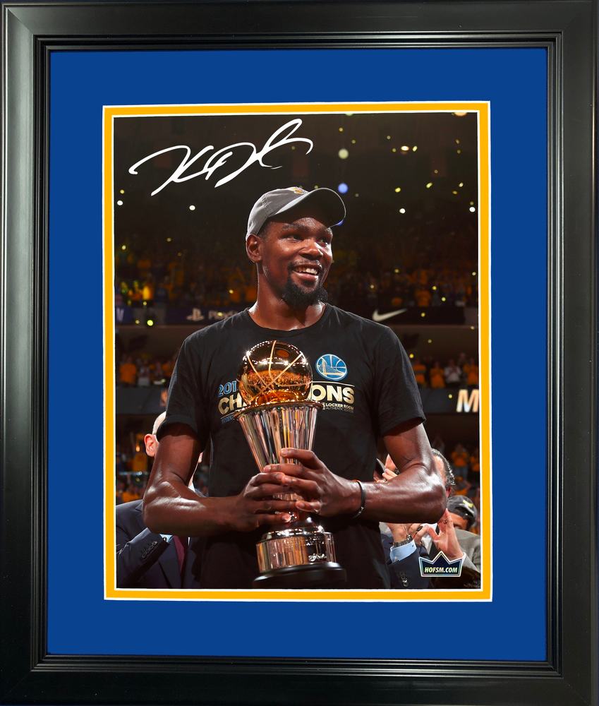 Framed Kevin Durant Facsimile Laser Engraved Signature Auto 11"x14" Basketball Photo HOFSM Holo (ONLINE ORDER ONLY)