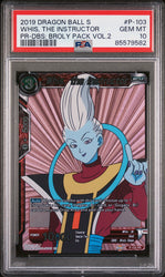 2019 DRAGON BALL SUPER DBS:BROLY VOL.2 WHIS, THE INSTRUCTOR #P-103 - PSA 10 (Online Order Only)