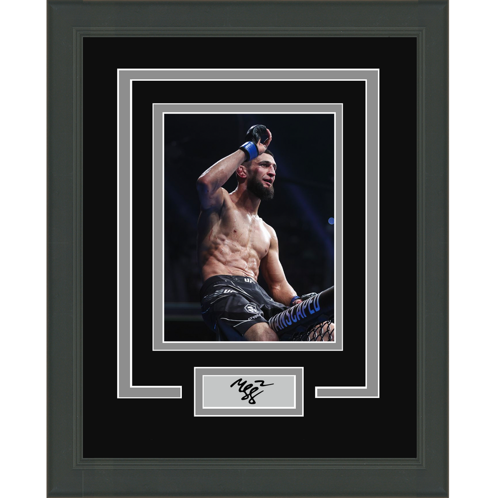 Framed Khamzat Chimaev Borz Facsimile Laser Engraved Signature Auto UFC 11x14 Photo (ONLINE ORDER ONLY)