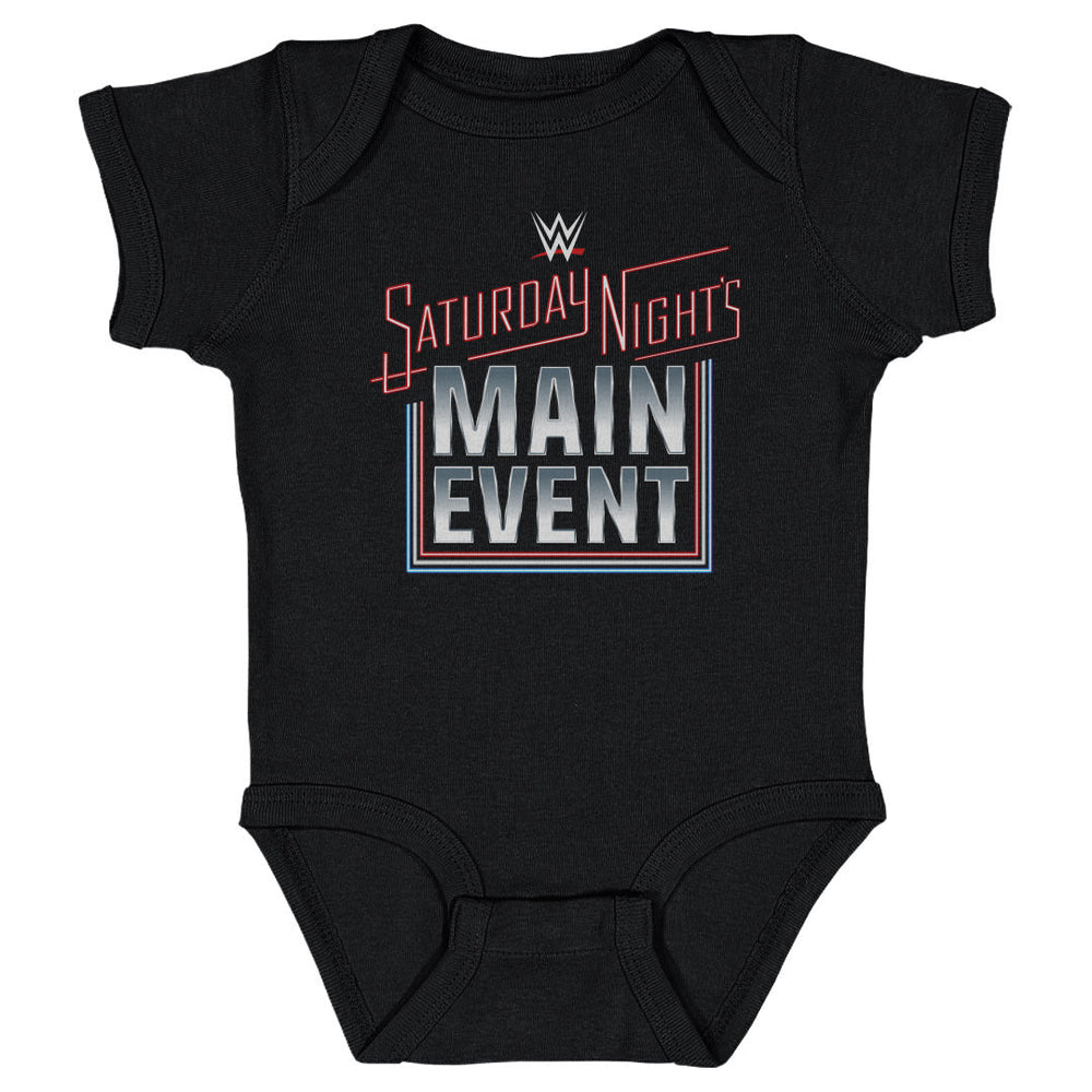 WWE Saturday Night's Main Event 2024 Logo WHT (ONLINE ORDER ONLY)
