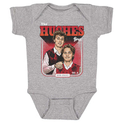 Luke Hughes & Jack Hughes New Jersey Step Brothers WHT (ONLINE ORDER ONLY)