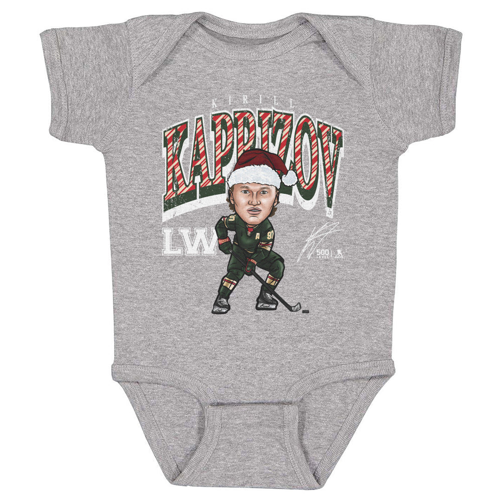 Kirill Kaprizov Minnesota Cartoon Santa Hat WHT (ONLINE ORDER ONLY)