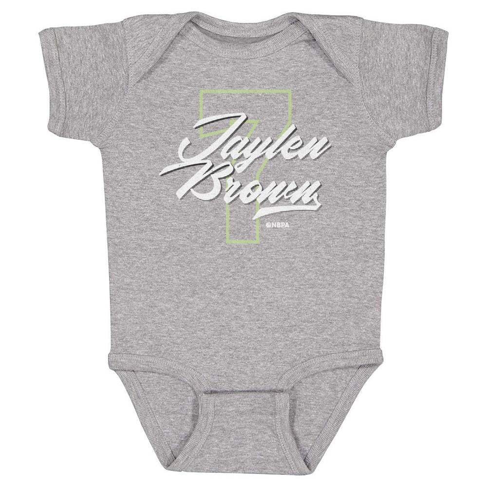 Jaylen Brown Boston Number Script WHT (ONLINE ORDER ONLY)
