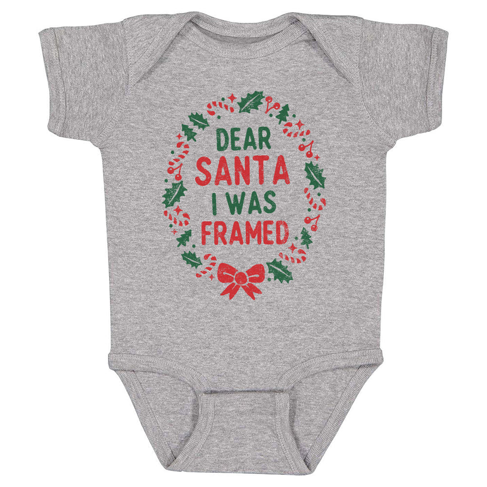 Christmas Dear Santa I Was Framed WHT (ONLINE ORDER ONLY)