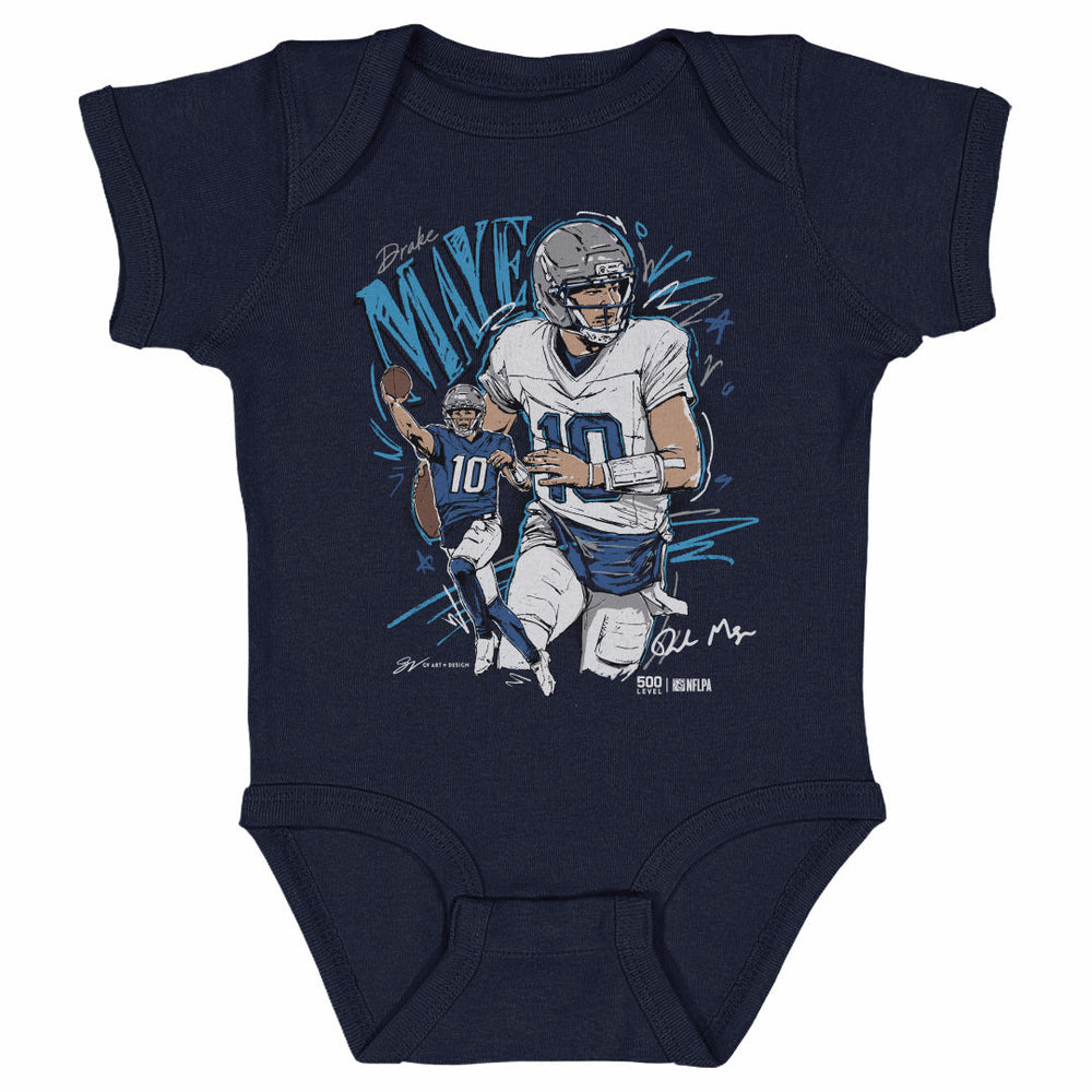 Drake Maye New England Scribble WHT (ONLINE ORDER ONLY)