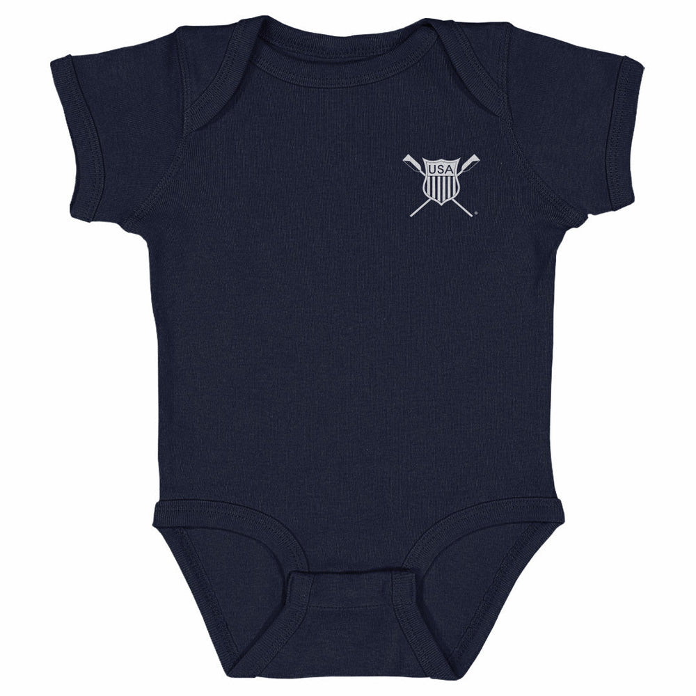 USRowing Emblem Pocket White WHT (ONLINE ORDER ONLY)
