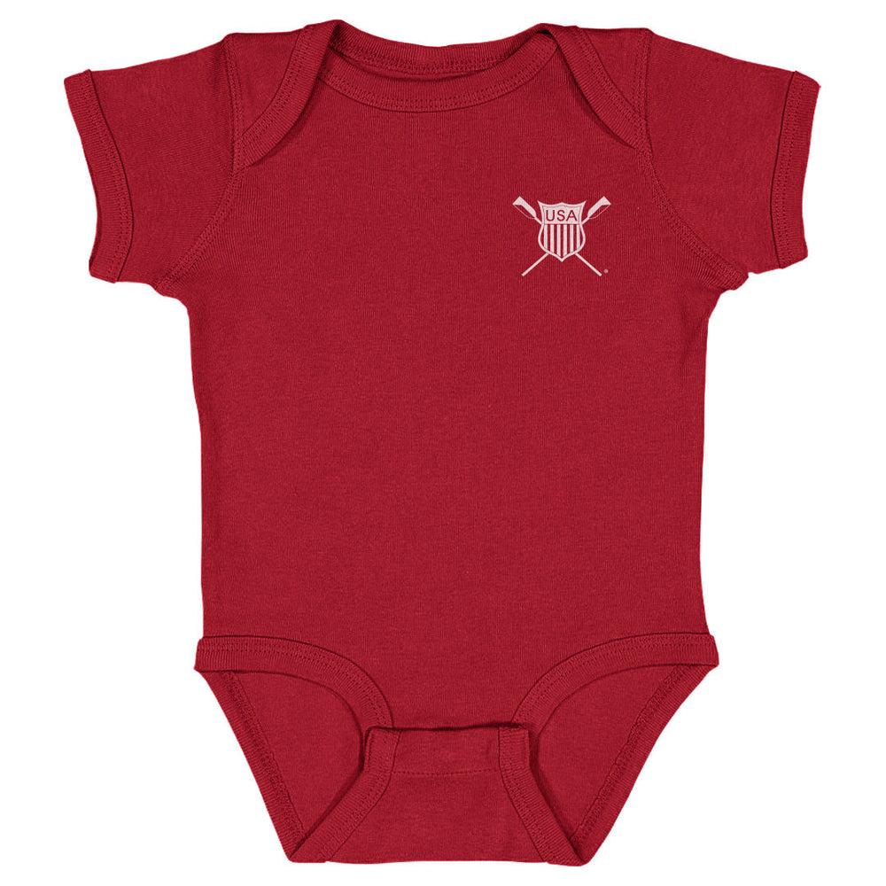 USRowing Emblem Pocket White WHT (ONLINE ORDER ONLY)