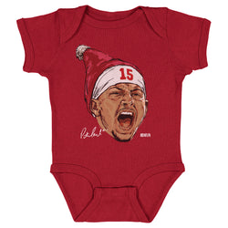 Patrick Mahomes Kansas City Portrait Santa Hat WHT (ONLINE ORDER ONLY)