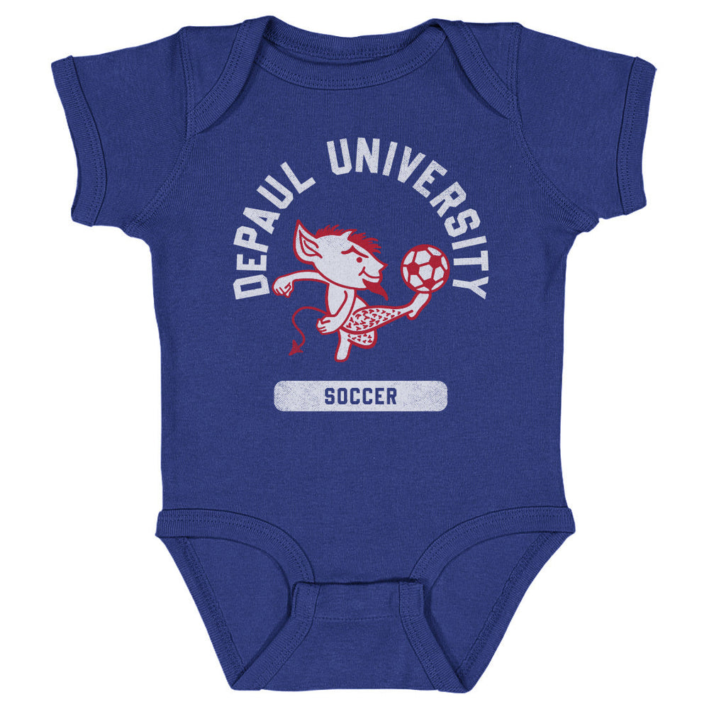 DePaul Blue Demons Mascot Soccer WHT (ONLINE ORDER ONLY)