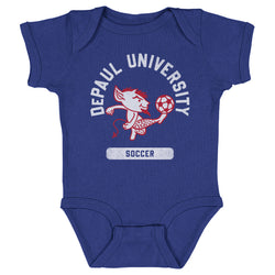 DePaul Blue Demons Mascot Soccer WHT (ONLINE ORDER ONLY)