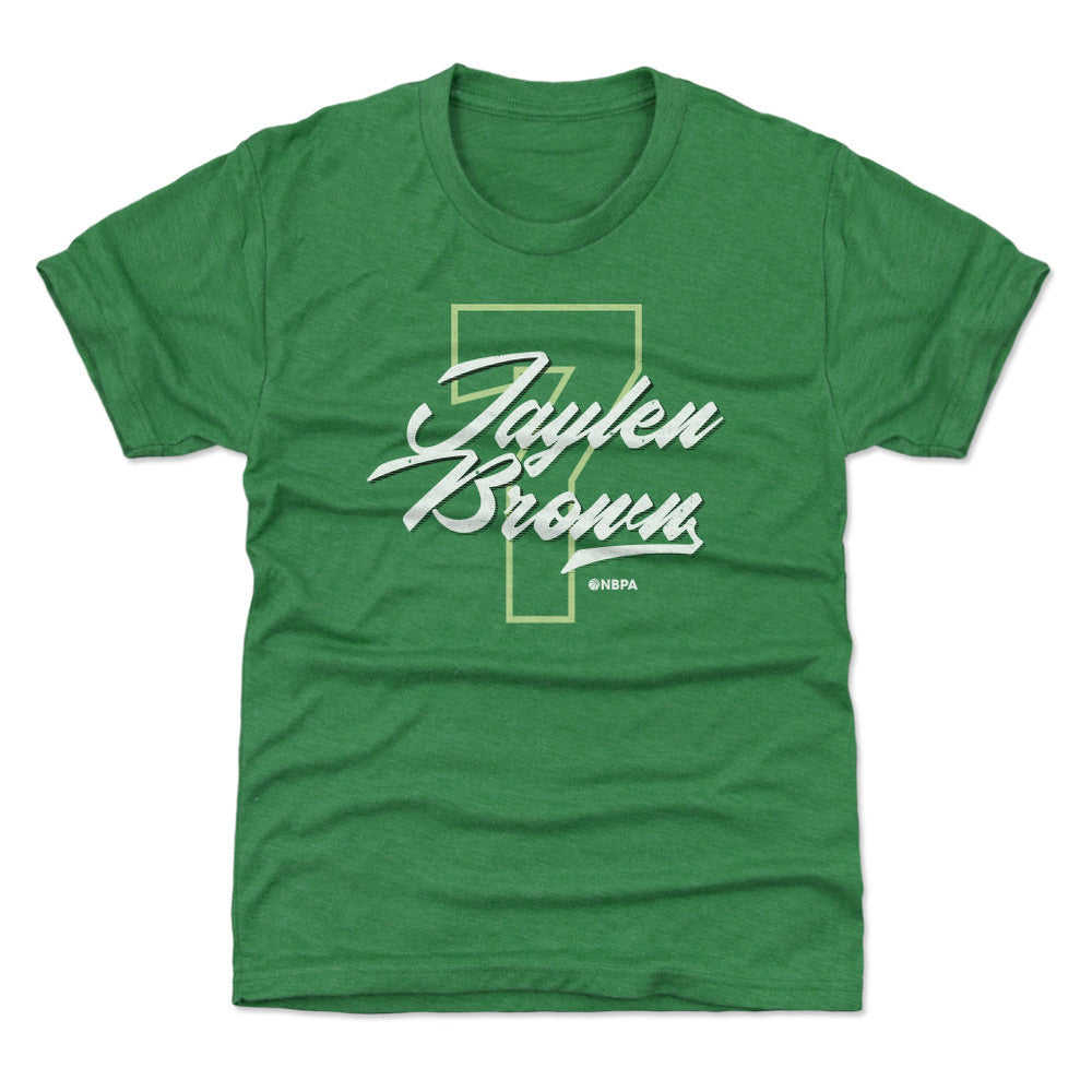 Jaylen Brown Boston Number Script WHT (ONLINE ORDER ONLY)