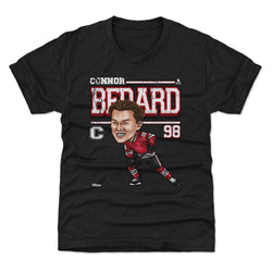 Connor Bedard Chicago Cartoon WHT