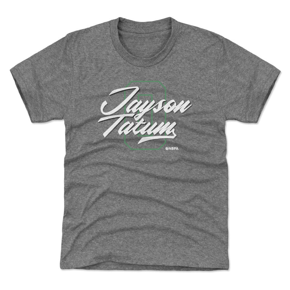 Jayson Tatum Boston Number Script WHT (ONLINE ORDER ONLY)