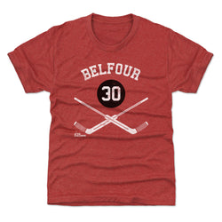 Ed Belfour Chicago 30 Goalie Sticks WHT