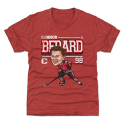 Connor Bedard Chicago Cartoon WHT