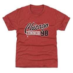 Connor Bedard Chicago Script 98 WHT